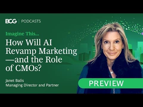 How Will AI Revamp Marketing—and the Role of CMOs? | Imagine This... Clips