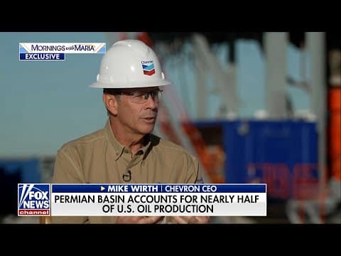 Energy Security, Innovation & Future of the Permian Basin: Chevron CEO Mike Wirth on Fox Business