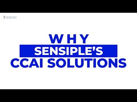 CCAI Solutions | Sensiple