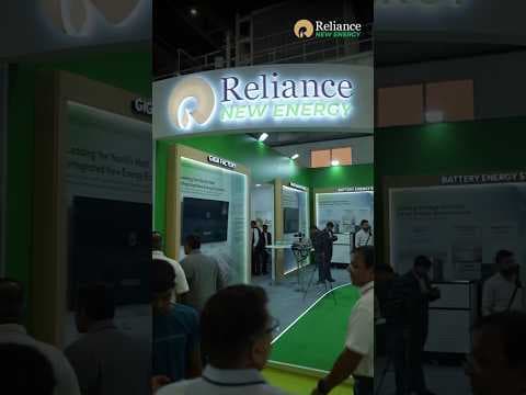 Inside Reliance New Energy Pavilion at Renewable Energy India Expo 2025