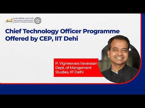 How Emerging Tech Transforms Business | IIT Delhi CTO Programme Insights