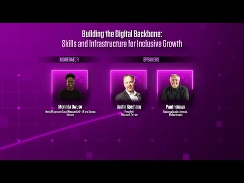Building the Digital Backbone: Skills and Infrastructure for Inclusive Growth