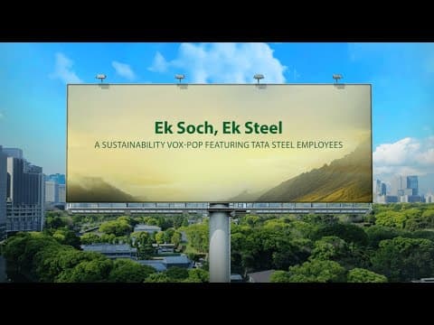 Tata Steel | Sustainability Vox Pop | #TomorrowIsGreen