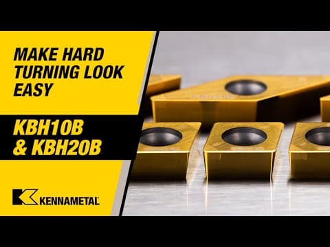 KBH10B & KBH20B Hard Turning PcBN Inserts
