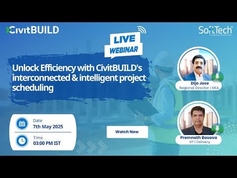 Unlock Efficiency with CivitBUILD | Intelligent Project Scheduling for the AEC Industry
