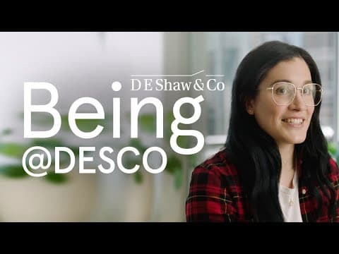 Being@DESCO: Kate (The D. E. Shaw Group)