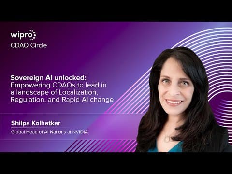 Sovereign AI Unlocked: Empowering CDAOs amid Localization, Regulation and Rapid AI Transformation