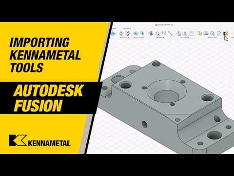 Importing Kennametal Tools with Autodesk Fusion