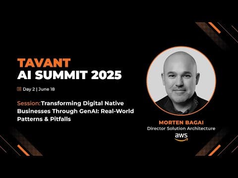 Transforming Digital Native Businesses with GenAI: Patterns & Pitfalls | Tavant AI Summit 2025