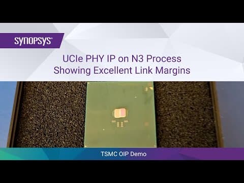 Synopsys UCIe PHY IP on N3 Process Showing Excellent Link Margins | Synopsys