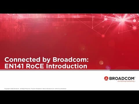 EN141 Webinar: RoCE Introduction