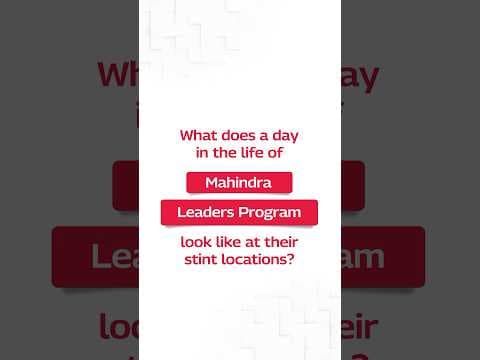 Mahindra Leaders Program