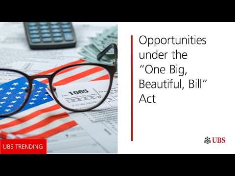 Planning for the 2025 tax break | UBS Trending