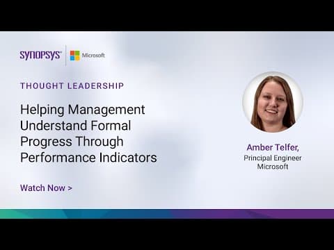 Helping Management Understand Formal Progress Through Performance Indicators | Synopsys