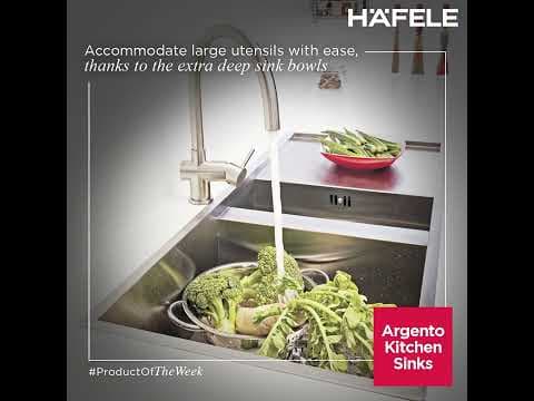 Hafele’s Handmade Argento Kitchen Sinks