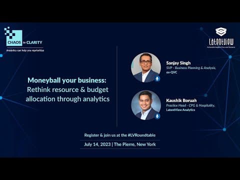 Moneyball your business through analytics | LatentView Analytics Roundtable
