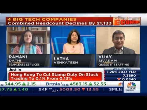 CNBC TV18 - 'It's The Economy' with Vijay Sivaram (CEO - Quess IT Staffing, Search & Recruitment)