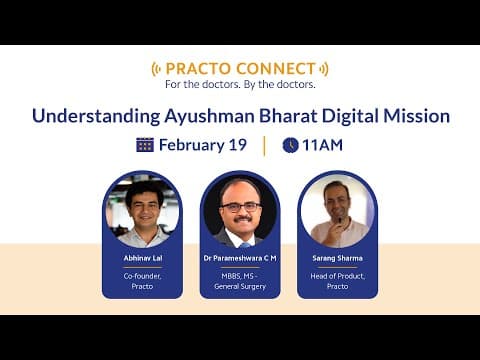 Practo Connect Webinar #30: Understanding ABDM