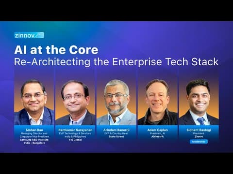 AI at the Core: Re-Architecting the Enterprise Tech Stack | Zinnov Fishbowl