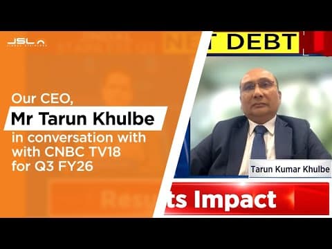 Jindal Stainless Q3 FY26 | CEO Mr Tarun Khulbe Shares Key Insights with CNBCTV18