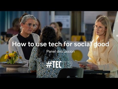 Using tech for social good – Panel discussion – #tecHER 2025
