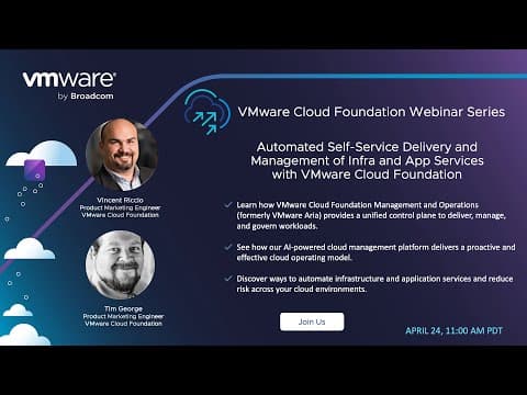 Automated Self-Service Delivery and Management with VMware Cloud Foundation