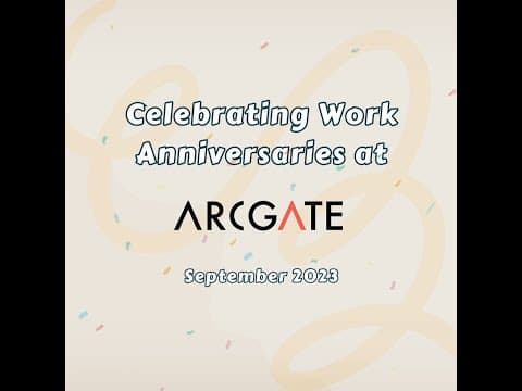 Celebrating Another Year of Teamwork and Success | #Arcgatians #workanniversary