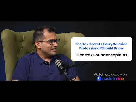 Tax Saving Secrets for Salaried Professionals | ClearTax Founder Archit Gupta Reveals All