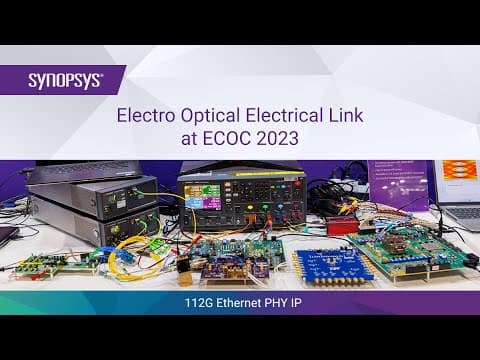 Synopsys 112G PHY IP Electro Optical Electrical Link at ECOC 2023 | Synopsys