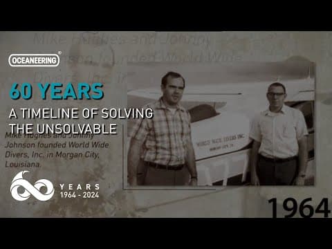 60 Years - A Timeline of Solving the Unsolvable | Oceaneering
