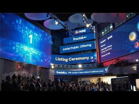 Fractal IPO - Listing Ceremony - at NSE - Highlights