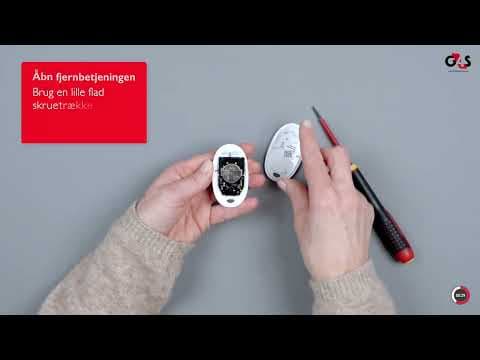 SHIELDalarm: How to change the battery in the remote control