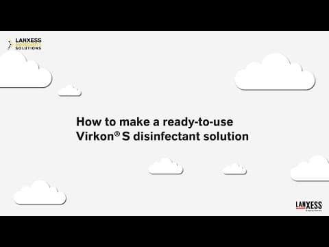 How to make a ready-to-use Virkon® S disinfectant solution