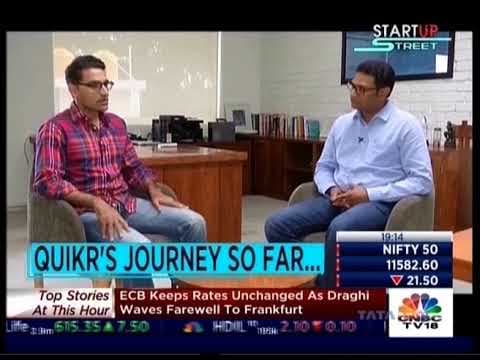 Quikr featured in Startup Street by CNBC TV18