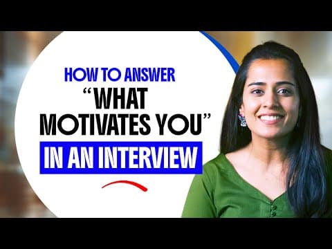 How to Answer "What Motivates You" in an Interviews #InterviewTips  #MotivationAtWork