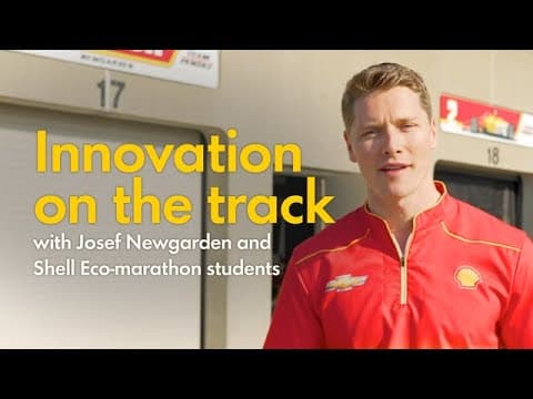 Josef Newgarden and Shell Eco-marathon students talk innovation on the track