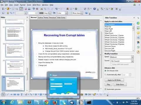 Seminar on MySQL Backup and Recovery