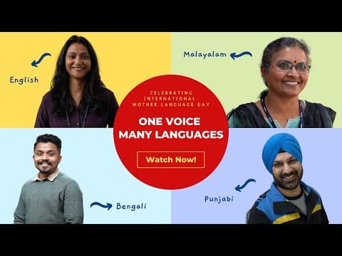 One Voice Many Languages | International Mother Language Day