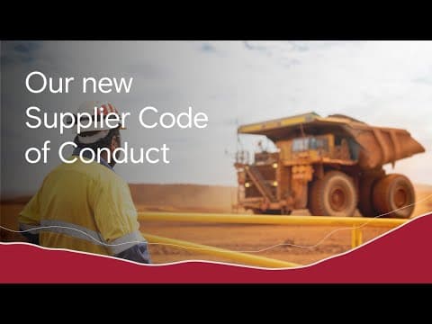Rio Tinto | Our new Supplier Code of Conduct
