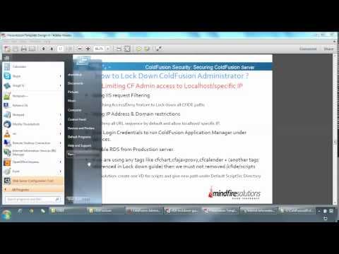Seminar on ColdFusion Security: How to Secure your ColdFusion Server