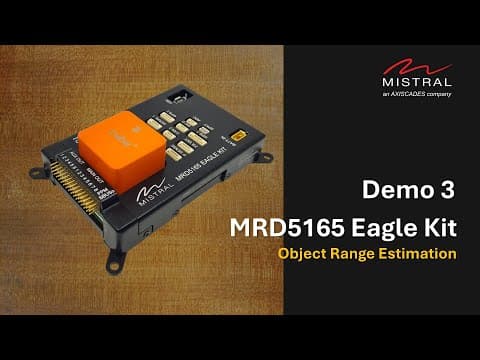 Object Detection & Range Estimation | Camera & Radar Sensor Fusion on MRD5165 Eagle Kit - Demo 3