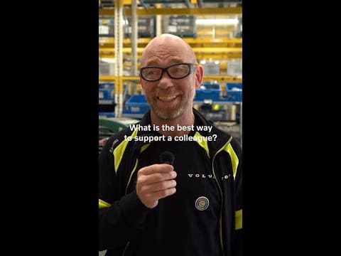 Volvo Group colleagues on how to give support