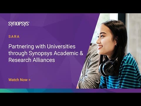 Synopsys Academic & Research Alliances (SARA) | Synopsys