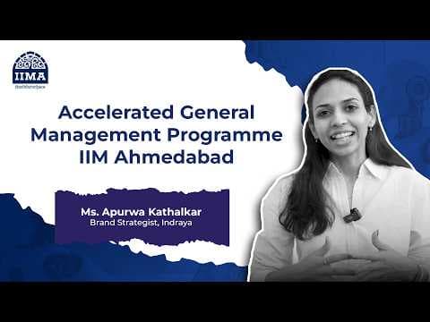 From Legacy to Leadership | Ms. Apurwa Kathalkar Shares Her IIMA Experience