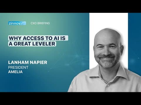Why access to AI is a great leveler | Lanham Napier