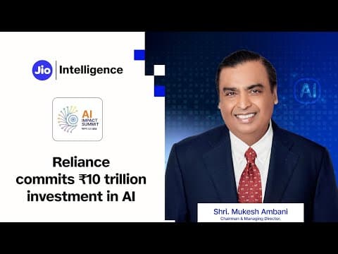 Shri Mukesh D Ambani, CMD, RIL addressed the AI Impact Summit 2026 in New Delhi #AIimpactSummit