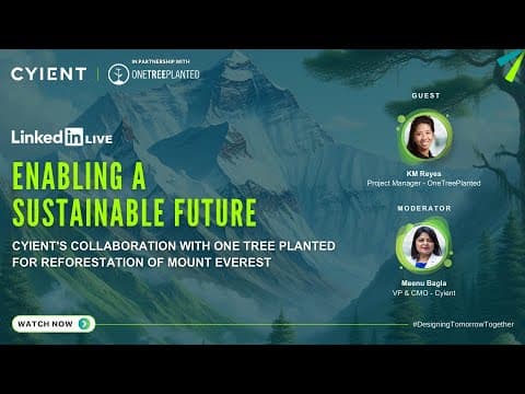 Enabling a Sustainable Future  Cyient s Collaboration with One Tree Planted   230424