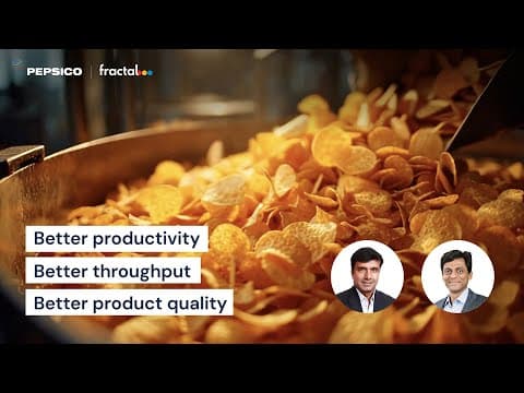 Driving digital transformation in smart manufacturing at scale l PepsiCo x Fractal