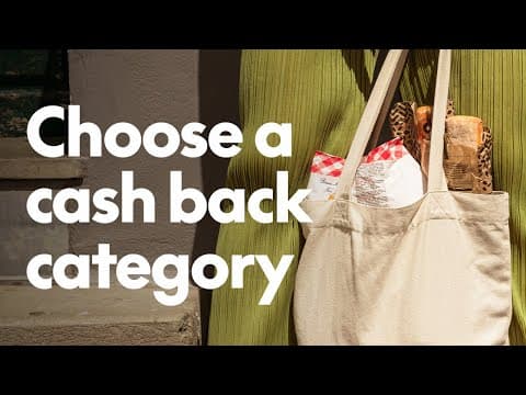 How to choose a cash back category