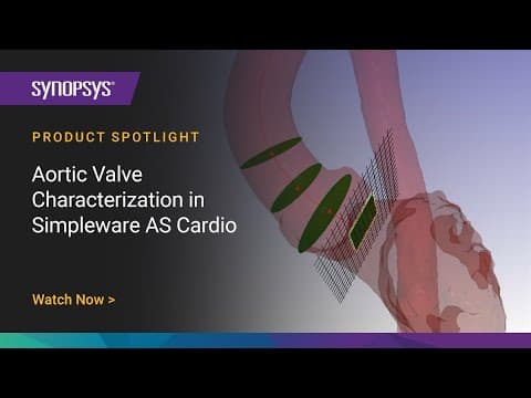 Heart Valve Characterization in Simpleware AS Cardio | Synopsys
